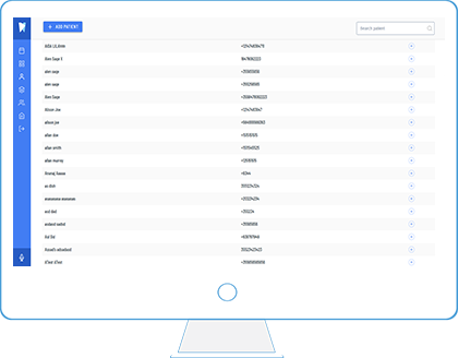 Patient dental records stored securely